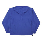 CHAMPION Mens Blue Zip Jacket M Polyester Blend Plain Lightweight Hooded