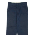DICKIES Mens Trousers Blue Regular Straight W34 L30