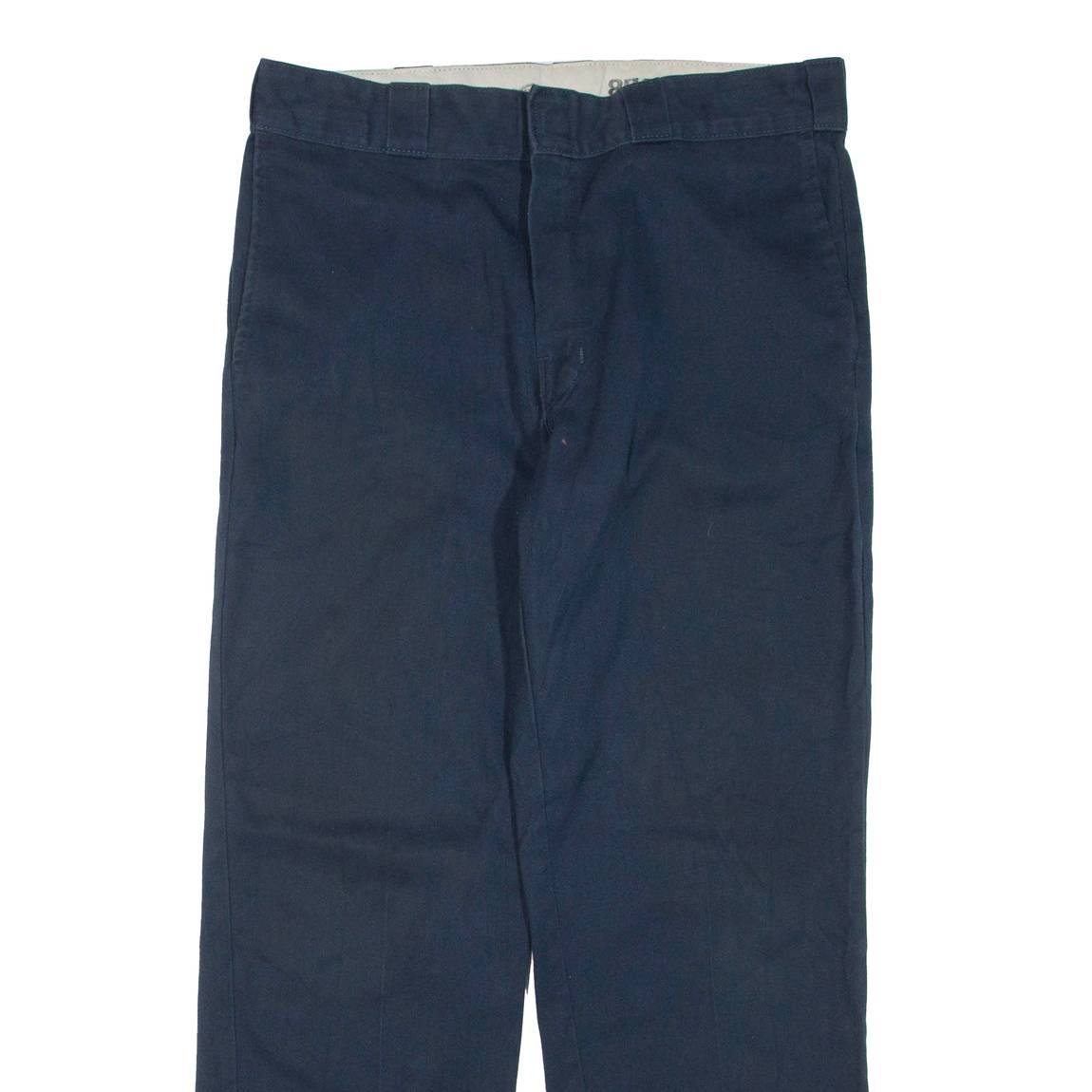 DICKIES Mens Trousers Blue Regular Straight W34 L30