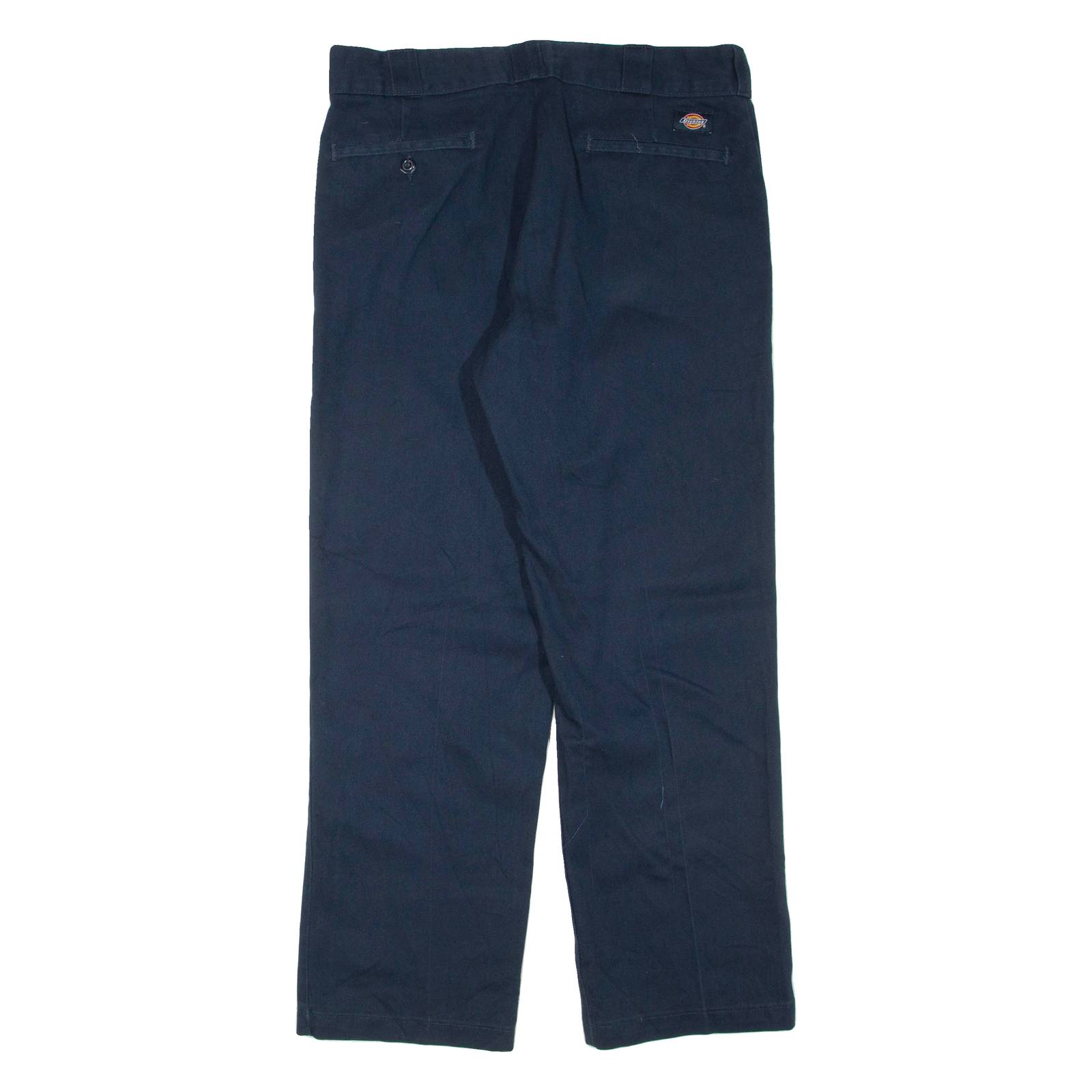 DICKIES Mens Trousers Blue Regular Straight W34 L30