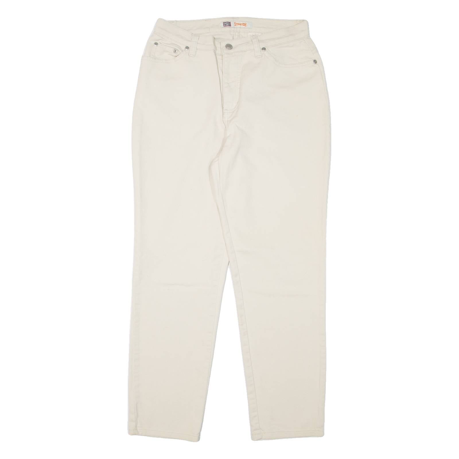FADED GLORY Womens Jeans Beige Regular Mom W28 L28