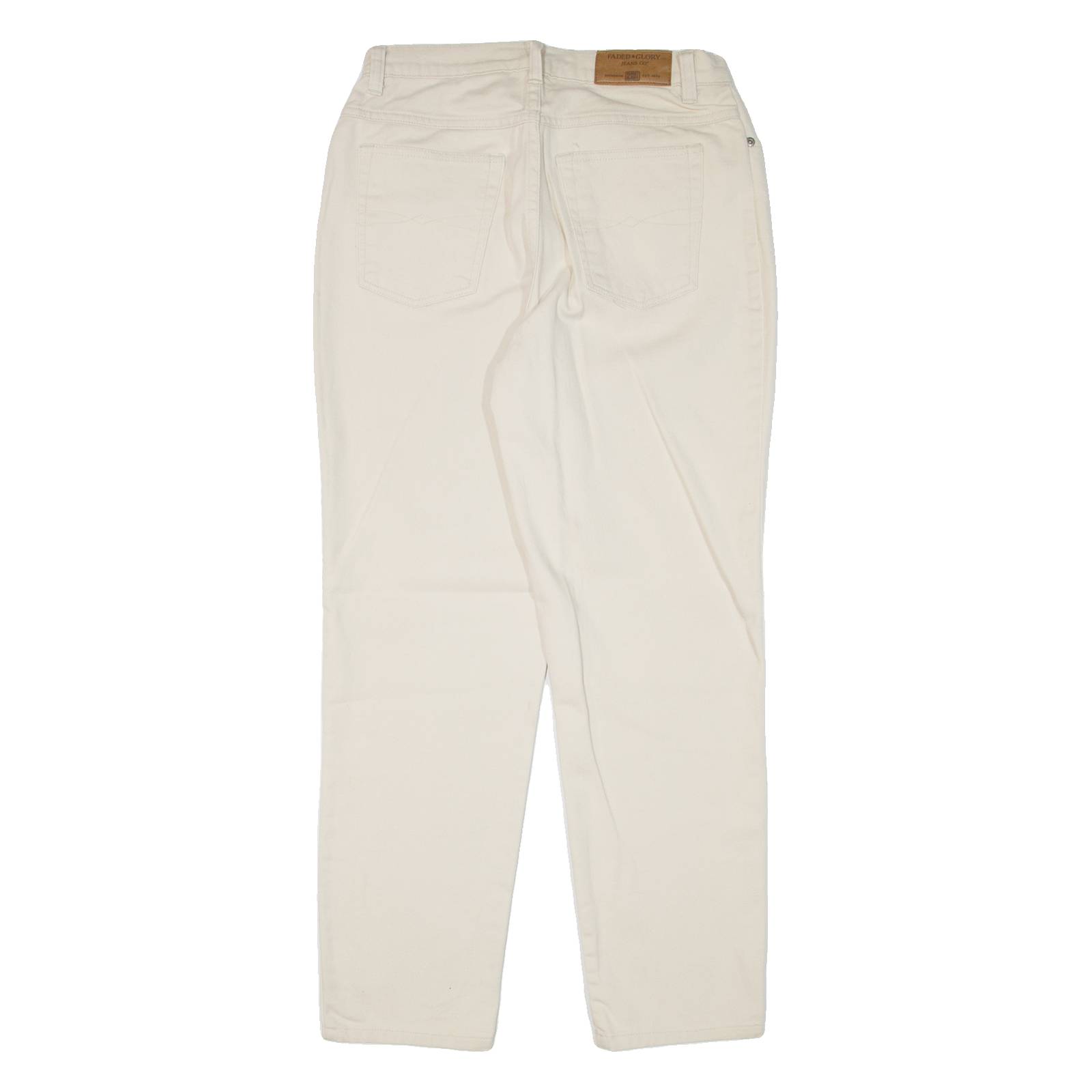 FADED GLORY Womens Jeans Beige Regular Mom W28 L28
