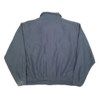 Mens Blue Cotton Blend Zip Jacket 2XL Casual Lightweight Plain Outerwear