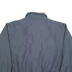 Mens Blue Cotton Blend Zip Jacket 2XL Casual Lightweight Plain Outerwear
