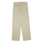 DICKIES Mens Cotton Beige Regular Straight Trousers W28 L30 Workwear Classic Fit