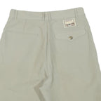DOUBLE LEAGUE Womens Shorts Beige Casual Plain S W26 Summer Embroidered Logo
