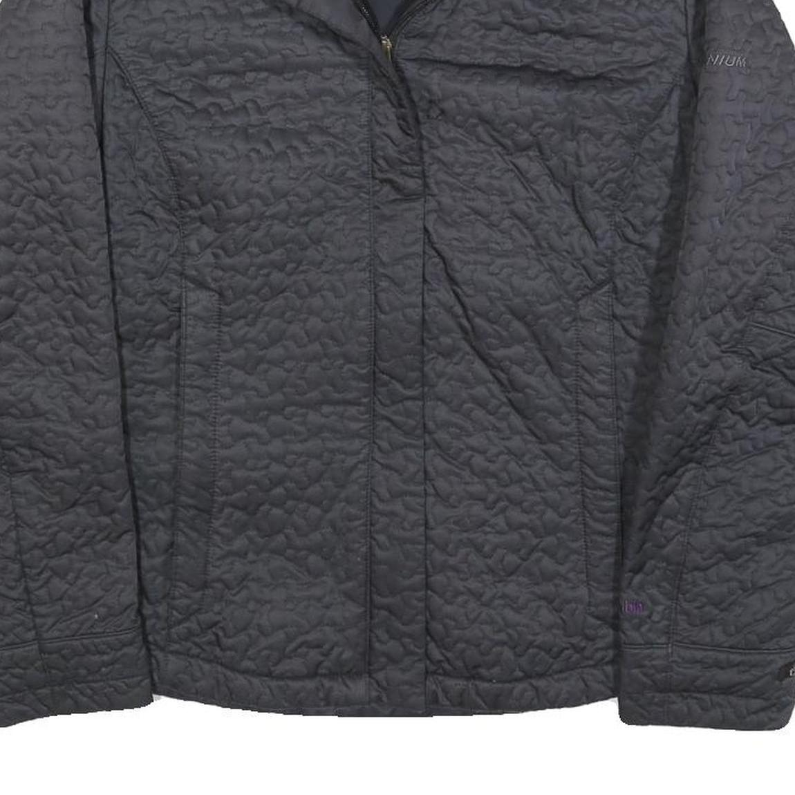 COLUMBIA Womens Black Jacket S Polyester Blend Quilted Zip Lightweight Outdoor