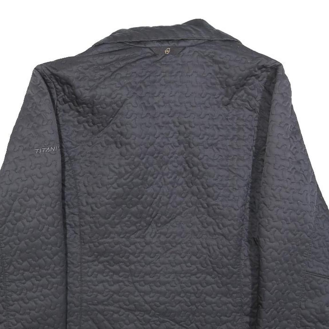 COLUMBIA Womens Black Jacket S Polyester Blend Quilted Zip Lightweight Outdoor