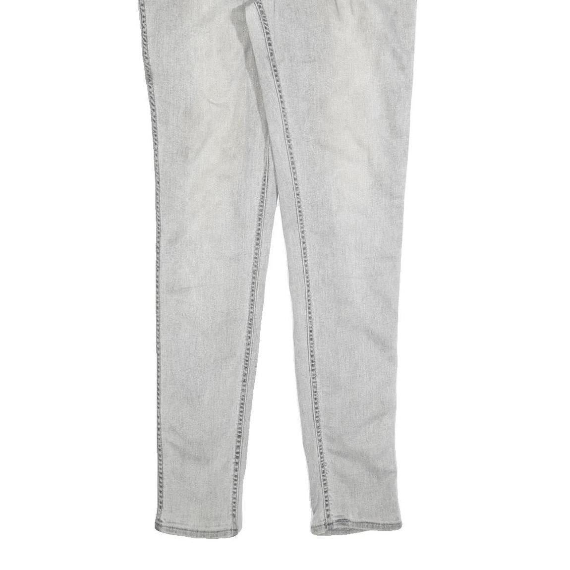 LEVI'S Line 8 Womens Jeans Grey Slim Skinny Denim Light Wash W32 L32