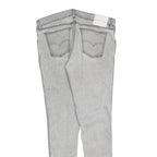 LEVI'S Line 8 Womens Jeans Grey Slim Skinny Denim Light Wash W32 L32