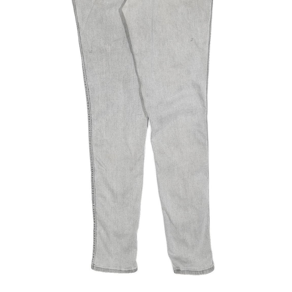 LEVI'S Line 8 Womens Jeans Grey Slim Skinny Denim Light Wash W32 L32