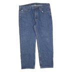 CARHARTT Mens Jeans Blue Regular Straight Denim Medium W40 L30 Workwear Zip