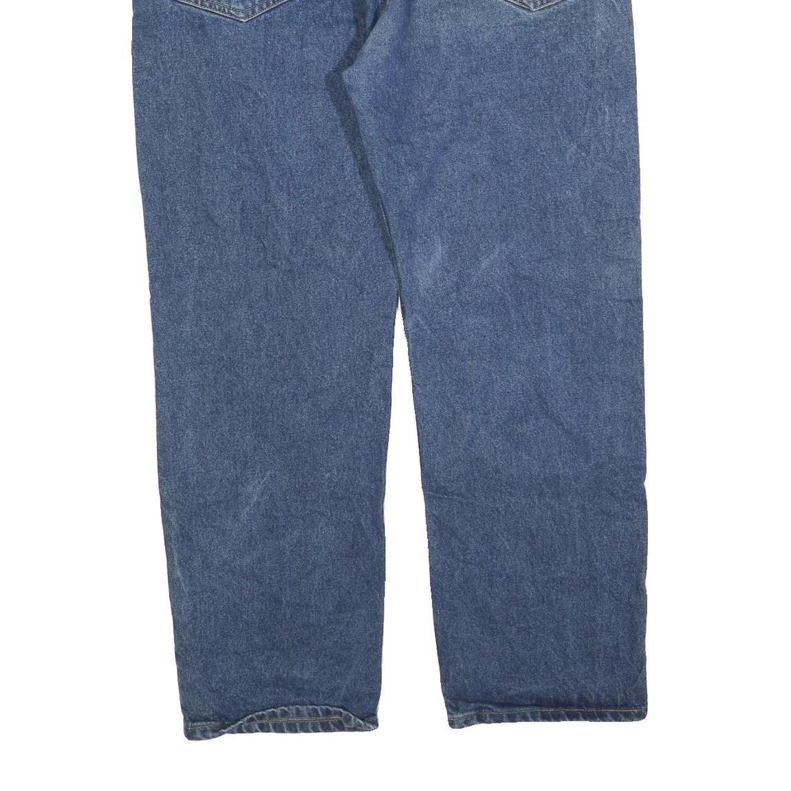 CARHARTT Mens Jeans Blue Regular Straight Denim Medium W40 L30 Workwear Zip