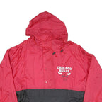 HARBOR MASTER Mens Red & Black Chicago Bulls Windbreaker Jacket XL Nylon