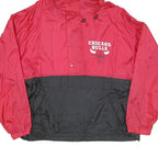 HARBOR MASTER Mens Red & Black Chicago Bulls Windbreaker Jacket XL Nylon