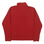 THE NORTH FACE Mens Red Pullover Patterned 1/4 Zip Jumper Size L Outdoor