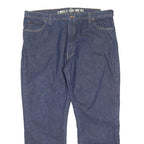 DICKIES Mens Regular Fit Straight Leg Denim Blue Jeans W40 L30 Classic Cotton