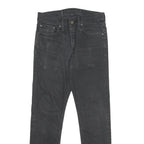 LEVI'S 512 Tapered Mens Jeans Black Slim Cotton Blend Denim W29 L30 Stylish Zip