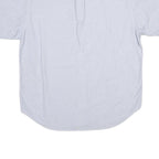 POLO RALPH LAUREN Mens Light Blue & White Short Sleeve Shirt XL Button-Down