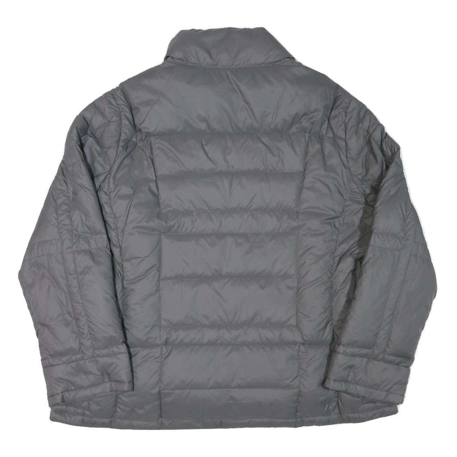 CALVIN KLEIN Womens Grey Nylon Zip Jacket 2XL Lightweight Puffer Outerwear