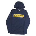 ADIDAS Mens Navy Blue Nevada Union Basketball Hoodie M Cotton Casual Sportswear