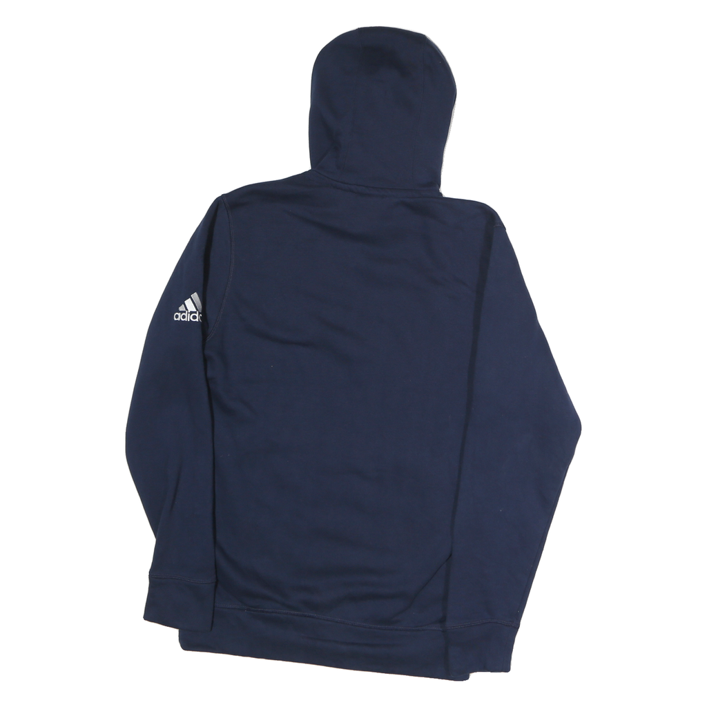 ADIDAS Mens Navy Blue Nevada Union Basketball Hoodie M Cotton Casual Sportswear