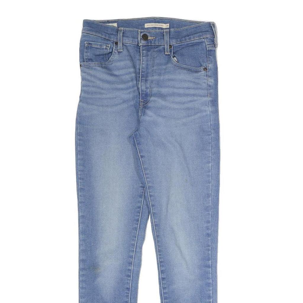 LEVI'S Womens Light Blue Slim Skinny Denim Jeans W26 L26 Zip Cotton Blend