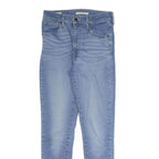 LEVI'S Womens Light Blue Slim Skinny Denim Jeans W26 L26 Zip Cotton Blend