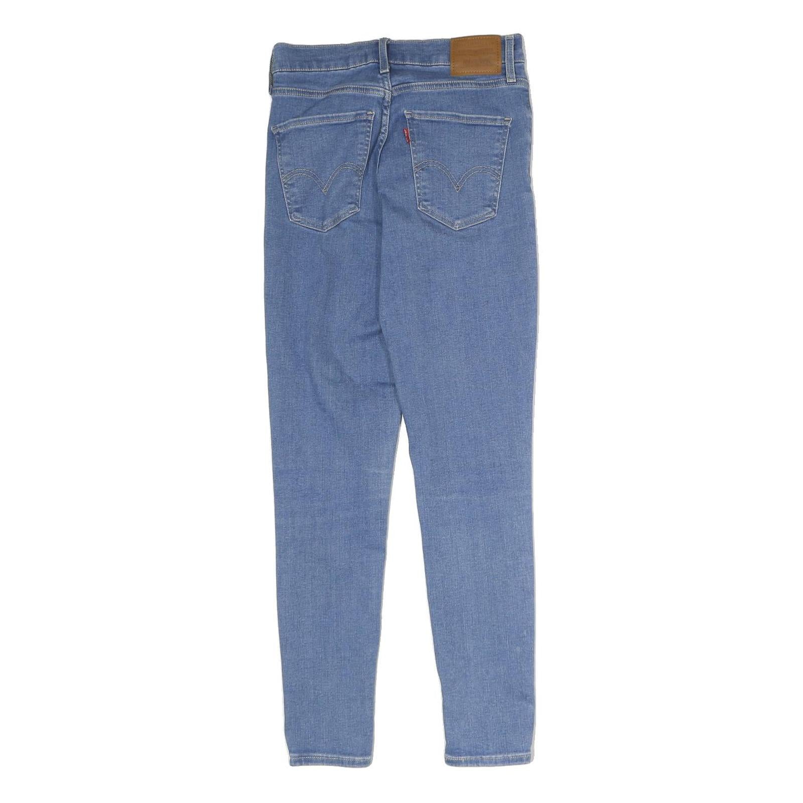 LEVI'S Womens Light Blue Slim Skinny Denim Jeans W26 L26 Zip Cotton Blend