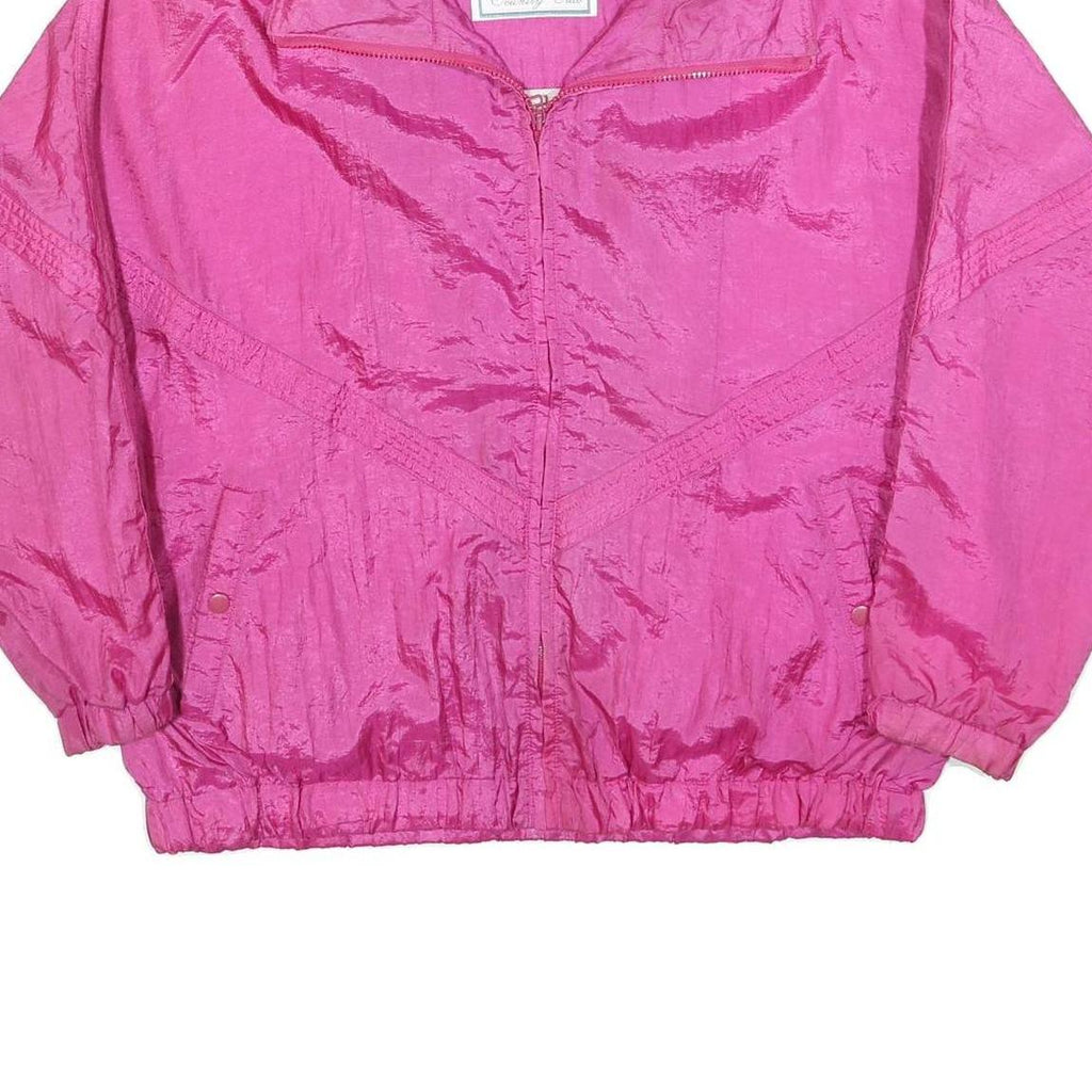 PACIFIC TRAIL Womens Pink Jacket L Polyester Blend Plain Zip Windbreaker