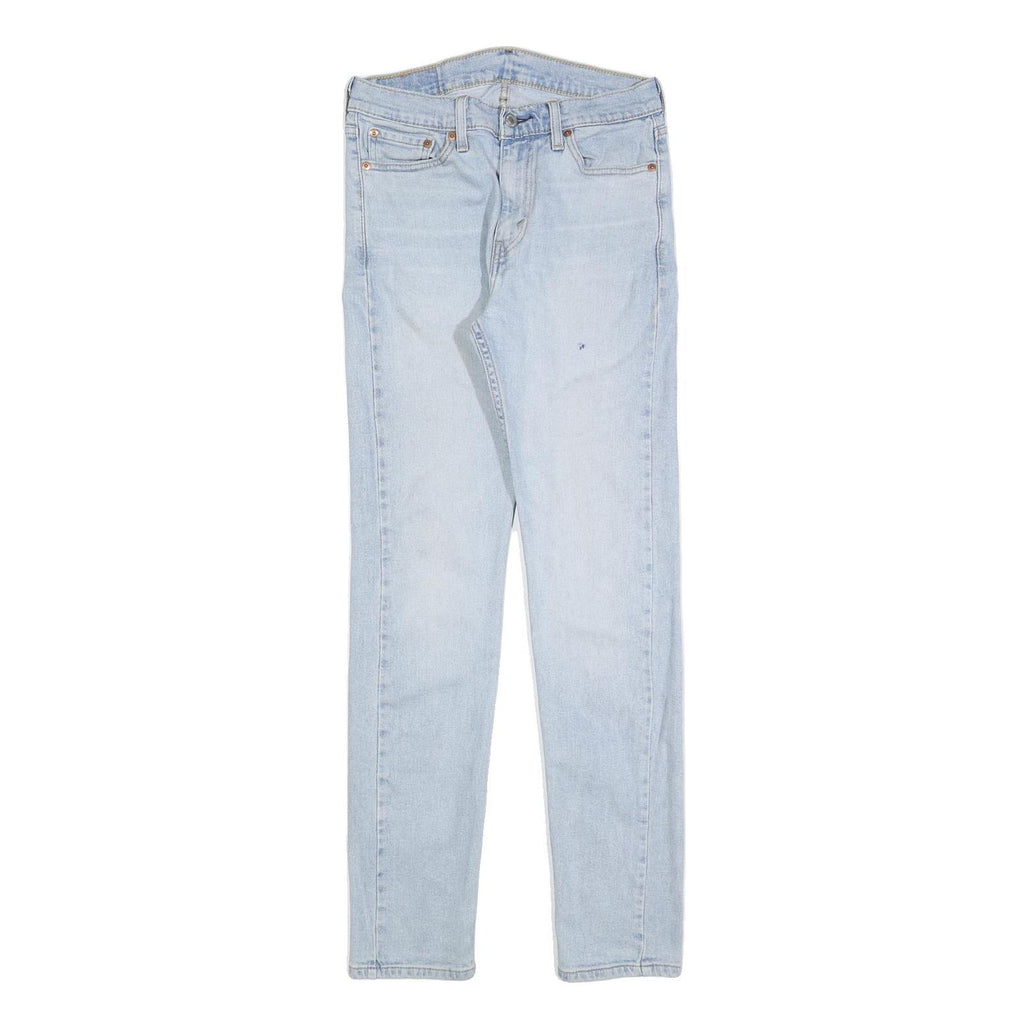 LEVI'S 510 Mens Slim Light Blue Denim Jeans Cotton Blend W29 L32 Zip Closure