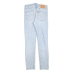 LEVI'S 510 Mens Slim Light Blue Denim Jeans Cotton Blend W29 L32 Zip Closure