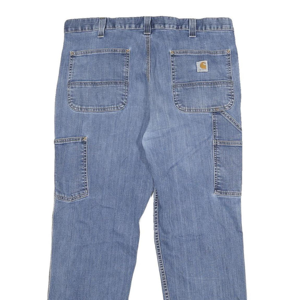 CARHARTT Mens Jeans Blue Relaxed Straight Denim Medium W38 L30 Casual Workwear
