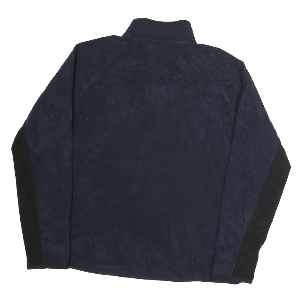 NAUTICA Mens Navy & Black Plain Pullover Jumper Crew Neck Regular XL