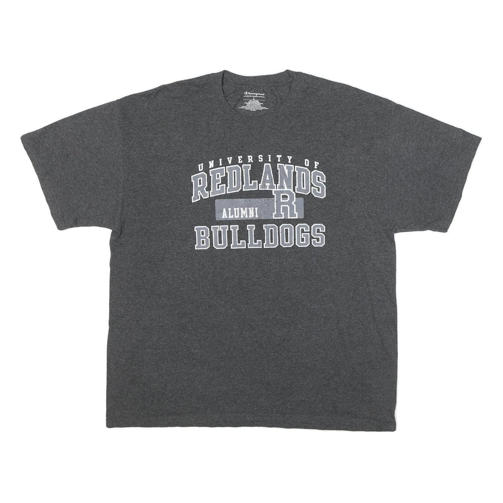 CHAMPION Mens Grey University Of Redlands Alumni Bulldogs Graphic T-Shirt L