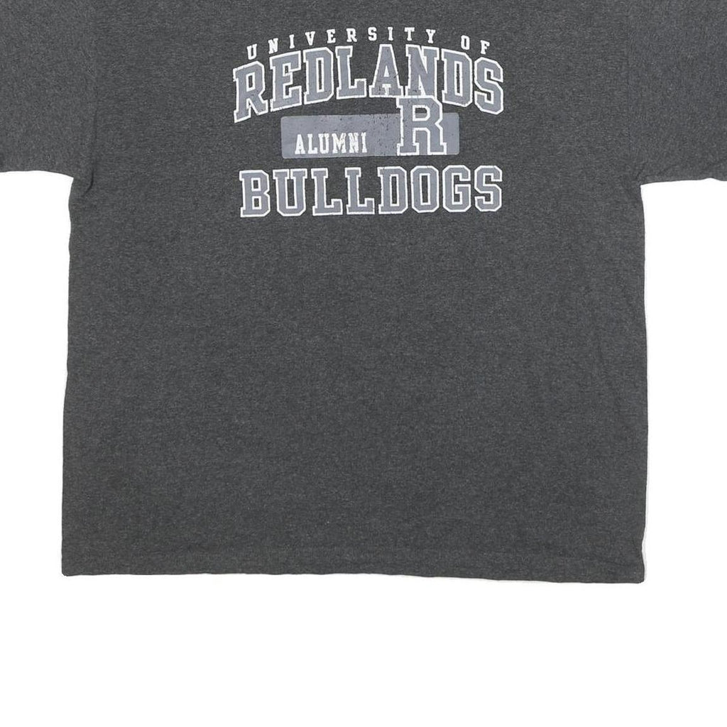 CHAMPION Mens Grey University Of Redlands Alumni Bulldogs Graphic T-Shirt L