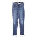 LEVI'S Womens Blue Slim Skinny Denim Medium W24 L27 Stretch Cotton Blend Jeans