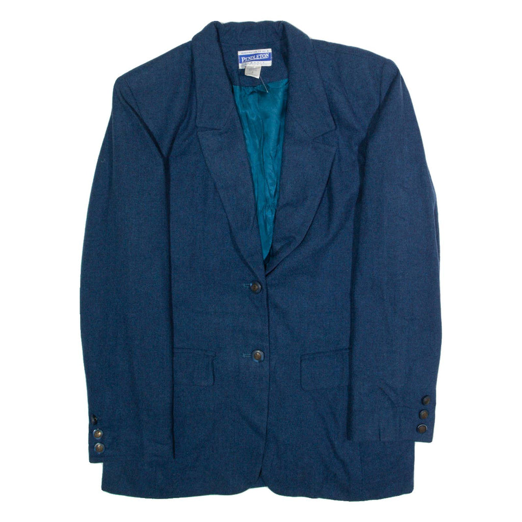 PENDLETON Mens Blazer Jacket Blue Wool S