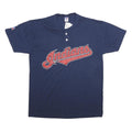 RUSSELL ATHLETIC Mens Navy Blue Indians Graphic T-Shirt M Short Sleeve Crew Neck