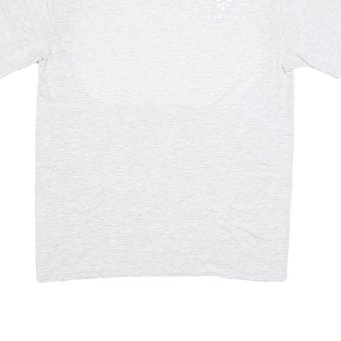 SOFFE Mens Grey Crew Neck Short Sleeve Graphic T-Shirt S Cotton Blend Casual