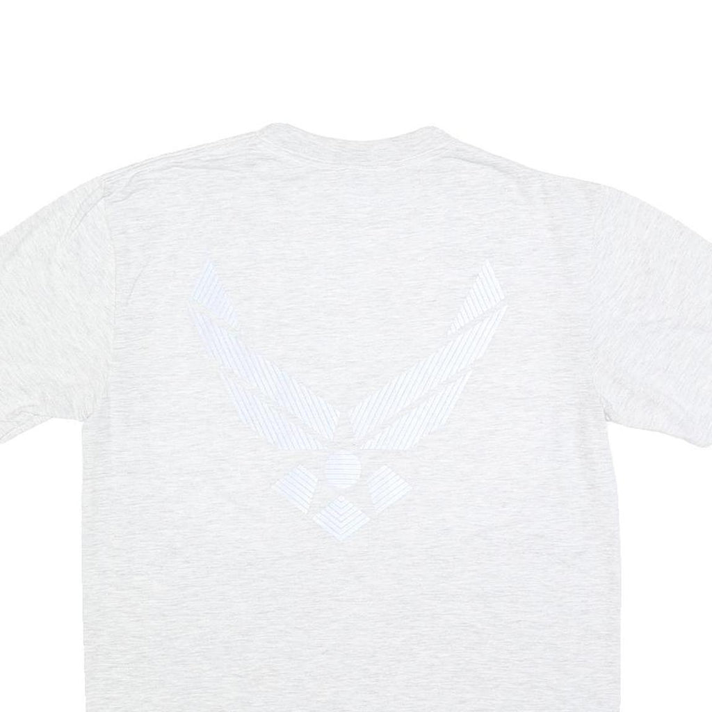 SOFFE Mens Grey Crew Neck Short Sleeve Graphic T-Shirt S Cotton Blend Casual