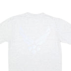 SOFFE Mens Grey Crew Neck Short Sleeve Graphic T-Shirt S Cotton Blend Casual