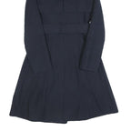 KAREN MILLEN Womens Navy Blue Classic Jacket UK 6 Cotton Blend Button Closure