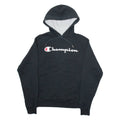 CHAMPION Mens Black Hoodie S