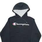 CHAMPION Mens Black Hoodie S