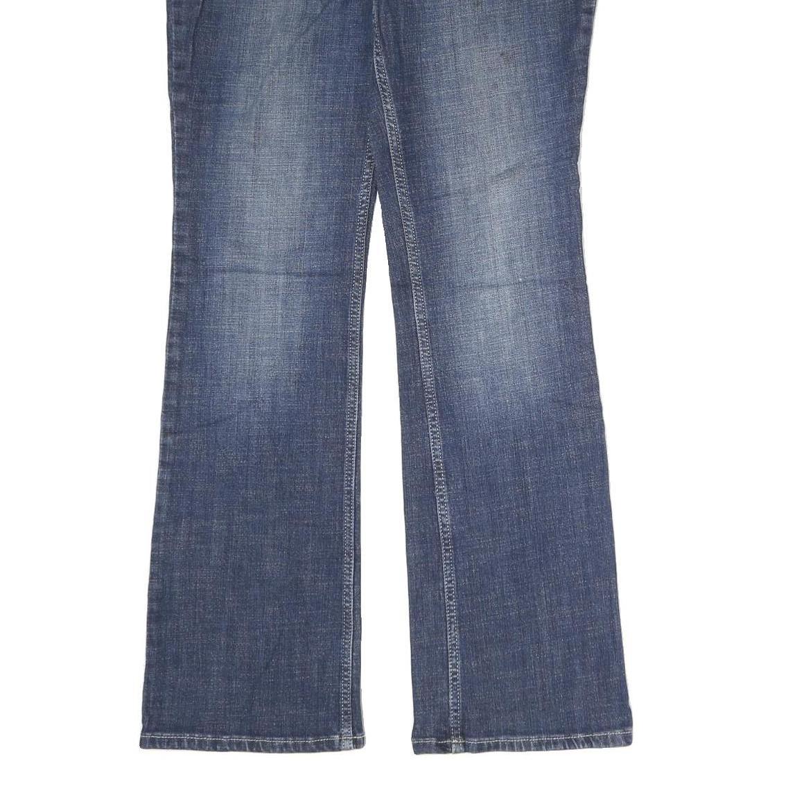 WRANGLER Womens Regular Fit Blue Denim Straight Jeans W30 L31 Classic Style