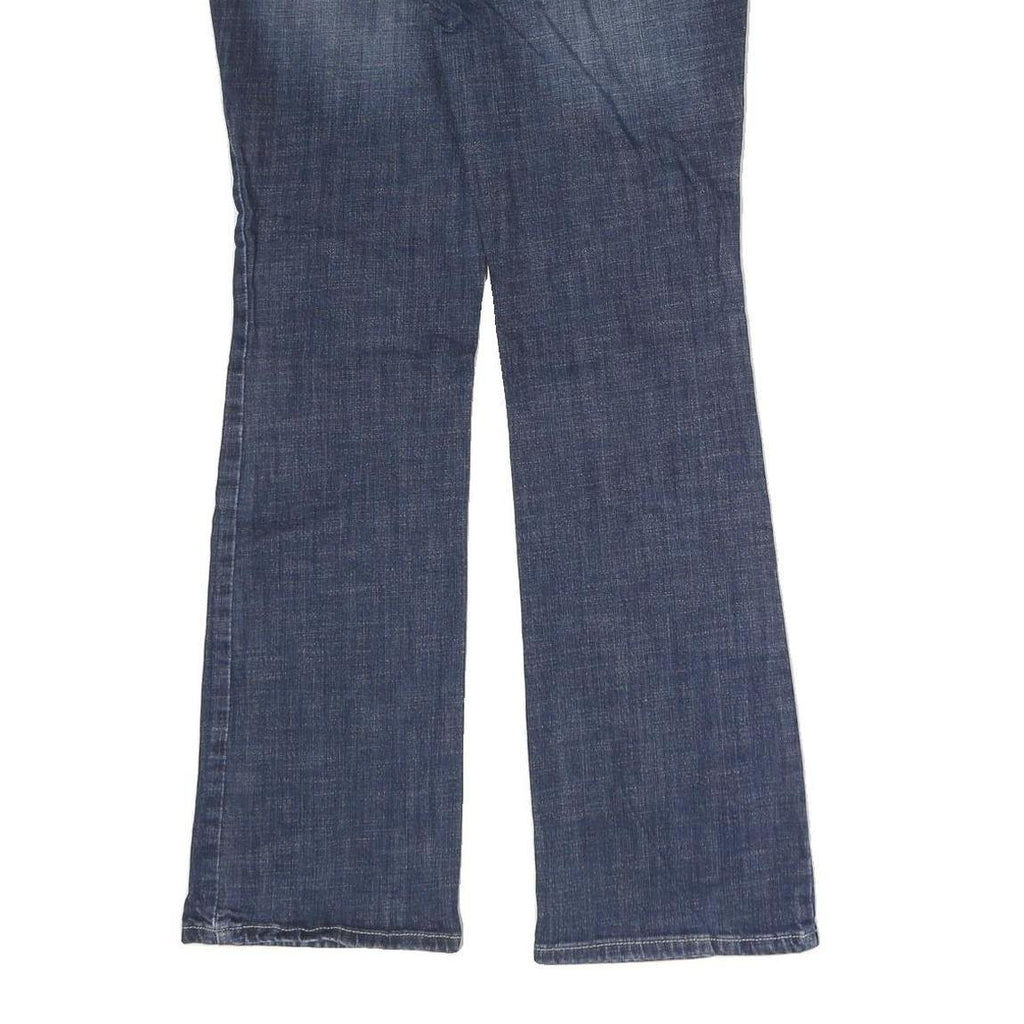 WRANGLER Womens Regular Fit Blue Denim Straight Jeans W30 L31 Classic Style