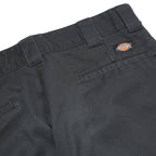 DICKIES Womens Cotton Blend Slim Black Straight Trousers W32 L29 Workwear Zip