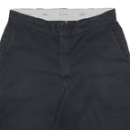 DICKIES Mens Shorts Black Casual L W36 Loose Fit Cotton Blend