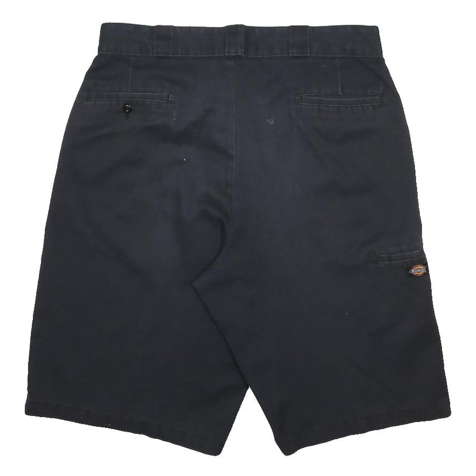 DICKIES Mens Shorts Black Casual L W36 Loose Fit Cotton Blend